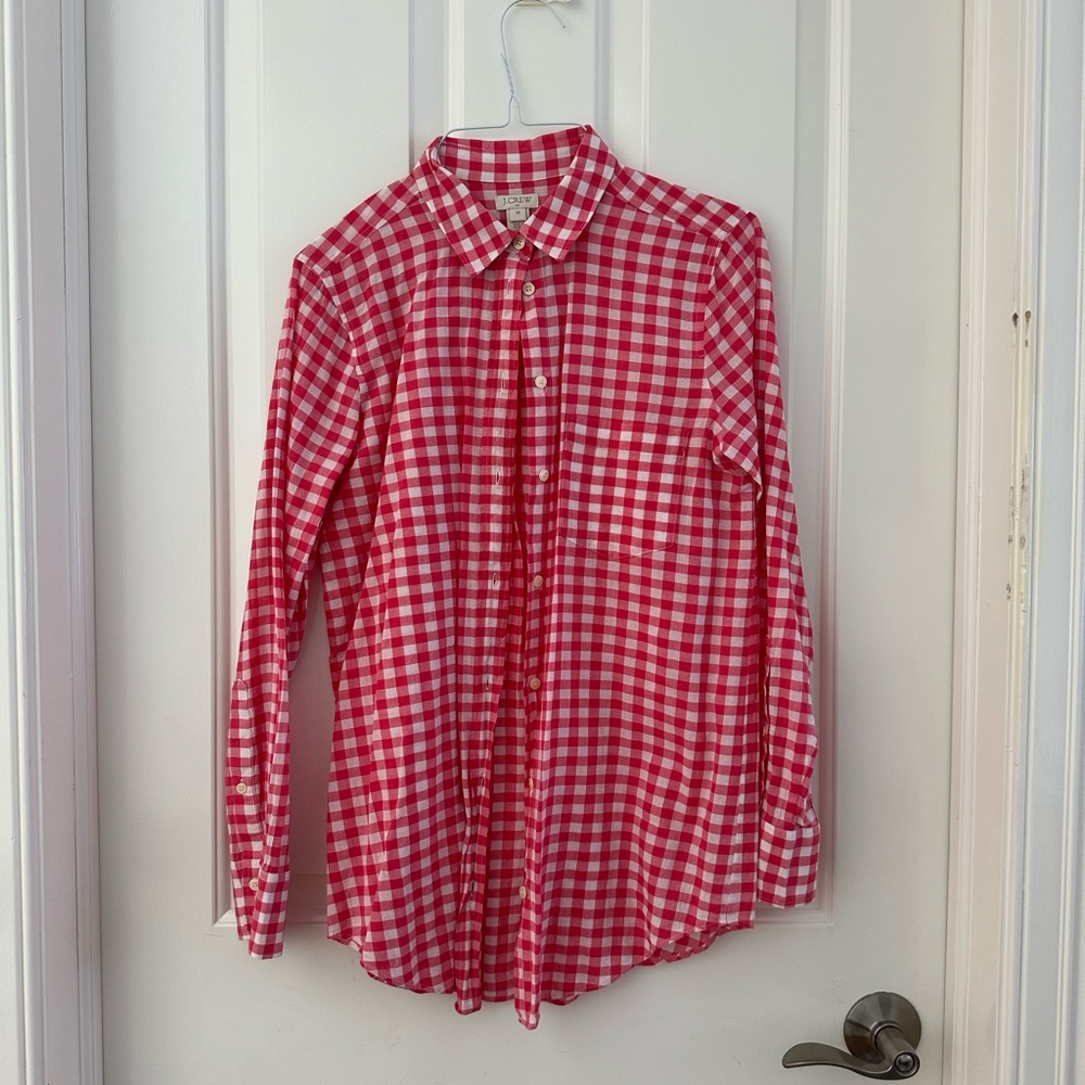 Red Gingham Women’s Button Down - image 2